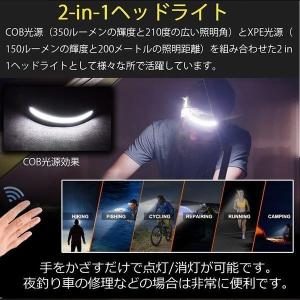 ヘッドライト 超広角 照射 充電式 USB L...の詳細画像2
