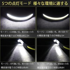 ヘッドライト 超広角 照射 充電式 USB L...の詳細画像4