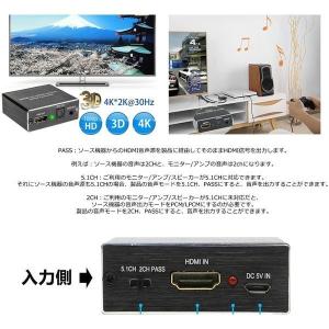 HDMI 音声分配器 光デジタル 分離 4K ...の詳細画像4