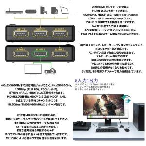 HDMIセレクター 5入力1出力 HDMI切り...の詳細画像3