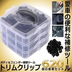 リベット プラスチック製 16種類 620個 リムクリップ バンパークリップ 汎用 パネルはがし脱着工具 固定用 車用 トリムクリップ バンパー クリップ 内張り 内装