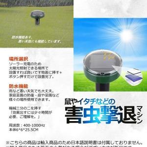 モグラ退治 4本 モグラ撃退器 駆除 超音波 ...の詳細画像4