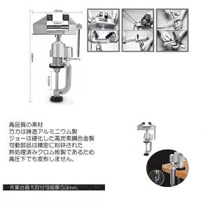 バイス 万力 回転式 卓上万力 ベンチバイス ...の詳細画像4