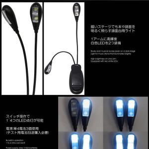 クリップライト ダブル照明 ブック LED フ...の詳細画像4