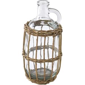 SPICE OF LIFE(スパイス) 花瓶 かご編み フラワーベース FONTAINE ボトル 直...