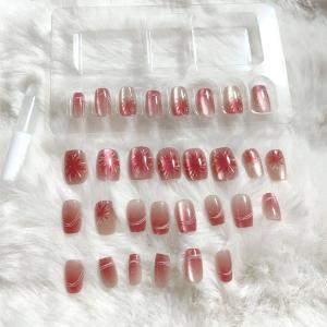 ネイルチップ ショート 花火 つけ爪 ネイルア...の詳細画像3