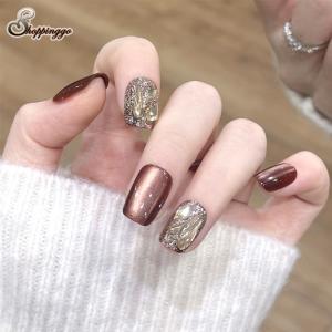 ネイルチップ ショート シンプル ブライダル ハ...の商品画像