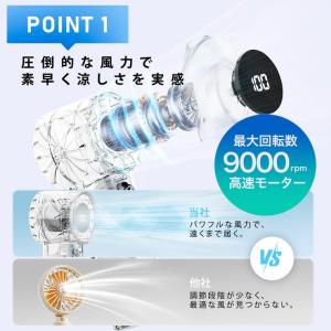 2025 クリアハンディファン おしゃれ 大容...の詳細画像5
