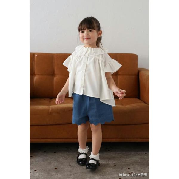 【3-10才対応】子供服 キッズ 女の子 ブラウス フリル 100cm 110cm 120cm 13...