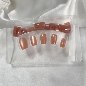 ネイルチップ ショート シンプル つけ爪 ネイ...の詳細画像1