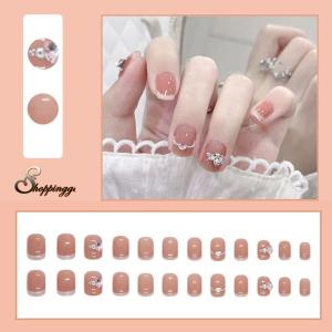 ネイルチップ きらきら ショート シンプル ハー...の商品画像
