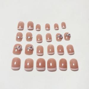 ネイルチップ きらきら ショート シンプル ハ...の詳細画像3