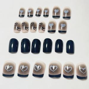 ネイルチップ ショート シンプル ブライダル ...の詳細画像3