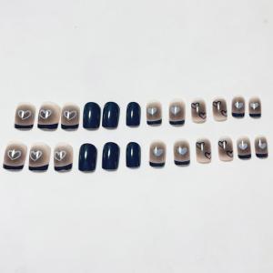 ネイルチップ ショート シンプル ブライダル ...の詳細画像5
