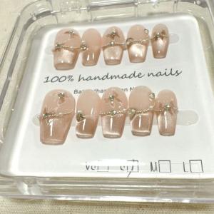 ネイルチップ ショート ブライダル 蝶 つけ爪...の詳細画像1
