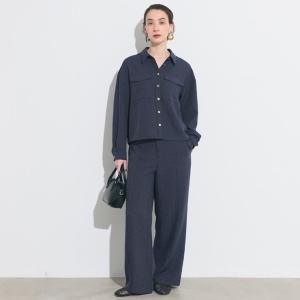 デニムライクワイドパンツ レディース