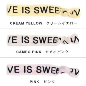 文字入りツイストバンド ヘアゴム クリップ ポ...の詳細画像1