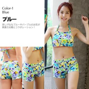 新作 レディース 水着 S/M/L/LL ショ...の詳細画像2