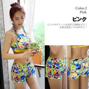 新作 レディース 水着 S/M/L/LL ショ...の詳細画像3