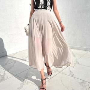 パンツ レディース ボトムス ワイドパンツ ハ...の詳細画像4