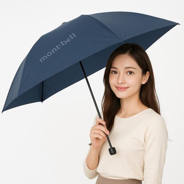 mont-bell モンベル 折りたたみ傘 折り畳み傘 日傘 晴雨兼用 メンズ レディース ブルーグ...