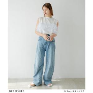 3WAYチュールドッキングカットソー 韓国 夢展望の詳細画像1