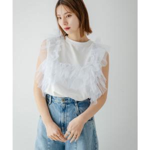 3WAYチュールドッキングカットソー 韓国 夢展望の詳細画像4