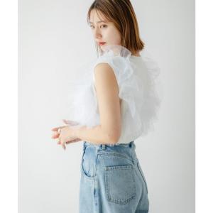3WAYチュールドッキングカットソー 韓国 夢展望の詳細画像5