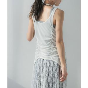 レイヤードシャーリングデザインタンクset 韓...の詳細画像3