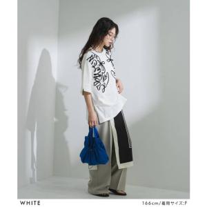 コードラインオーバーサイズTシャツ 韓国 夢展...の詳細画像2