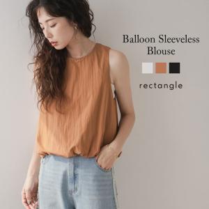 バルーンノースリーブブラウス 韓国 夢展望