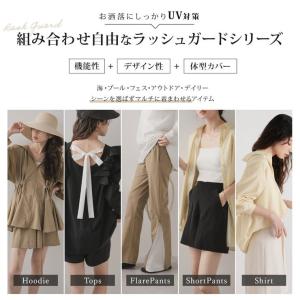 バイカラーフレアラッシュガードパンツ 韓国 夢展望の詳細画像1