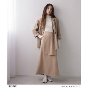 ハイウエストフレアラップスカート【セットアップ...の詳細画像5