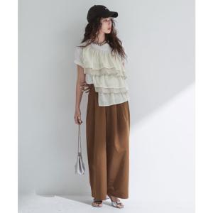 ボリュームラッフルTシャツ 韓国 夢展望 bo...の詳細画像3
