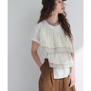 ボリュームラッフルTシャツ 韓国 夢展望 bo...の詳細画像5