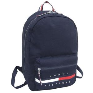 TOMMY HILFIGER トミーヒルフィガー バッグ メンズ リュックサック コットン ネイビー 69J3214410 TOMMY HILFIGER A4対応