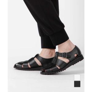 パラブーツ PARABOOT 123312 サンダル PACIFIC (パシフィック) メンズ シューズ レザー グルカサンダル ブラック 革靴 本革 グラディエーター イタリア製 プレゼ
