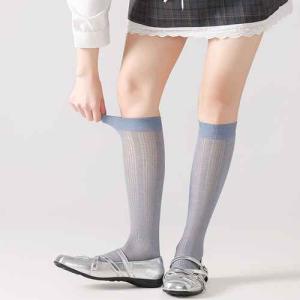 送料無料 リブ編み シースルーソックス 可愛い...の詳細画像5