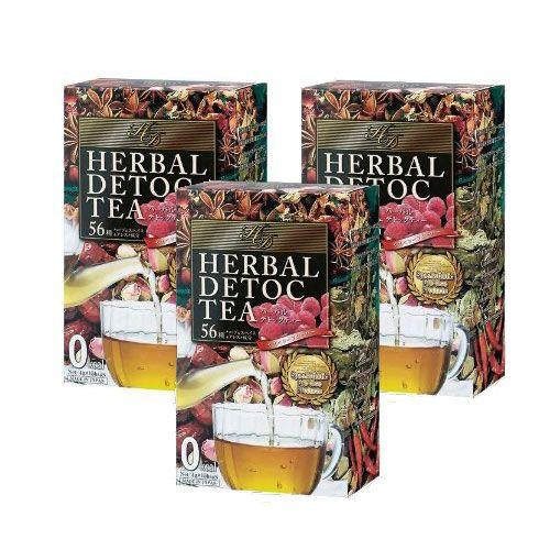 お買得3個セット ハーバル デトックティー ラズベリーフレーバー 4g*15包 BOXタイプ ×3個...