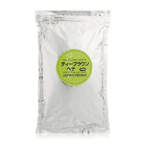 ジャパンヘナ ダーク系ヘナ ティーブラウン 500g カラー毛のムラ消しや白 ハーブカラー