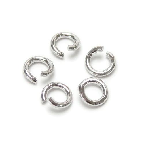 メール便 シルバー 丸カン 5個 0.8×4.0mm 銀製 Ag 線径0.8mm 外経4.0mm ア...