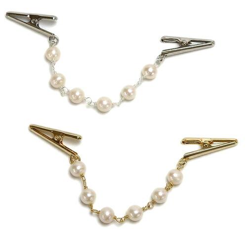 メール便 ショールクリップ コロコロ 淡水パール ストールクリップ ドレスクリップ シェイプレット ...