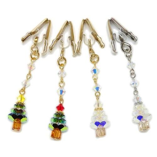 テーブルクロスウェイト クリスマスツリー 同色4個セット テーブルクロスクリップ テーブルクリップ ...