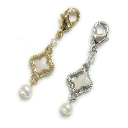 メール便 マスクチャーム セレブシェル スワロフスキー パール 淡水真珠 マスクアクセサリー チャー...