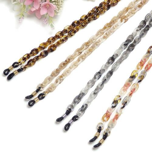 メール便 メガネチェーン アクリル 樹脂チェーン プラチェーン レディース 軽い 眼鏡チェーン グラ...