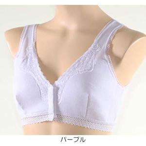 らくらくブラ 前開きタイプ ソフトブラジャー 3枚 綿100％ Ｍ Ｌ LL 3L 授乳 診察用 介護 清光ランジェリー 素肌工房 日本製 らくブラ 楽々ブラ ラクラクブラ｜shoploop