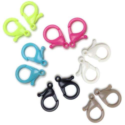 プラスチック カニカン プラカニカン カニフック 大 金具 2個組 留め金具 接続金具 アクセサリー...