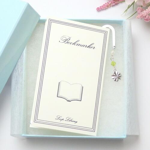 クロネコ便 ギフトケース入り しおり ブックマーカー クローバー シトラスグリーン 七色 スワロフス...