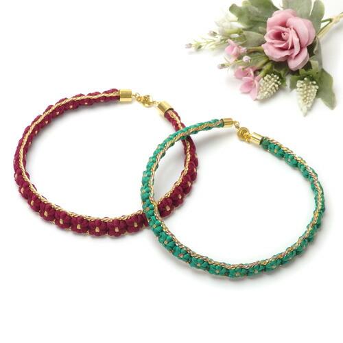 メール便 チョーカー 手組み 帯締め 組紐 帯紐 飾り帯 小桜組 手作り 手織り ハンドメイド ネッ...