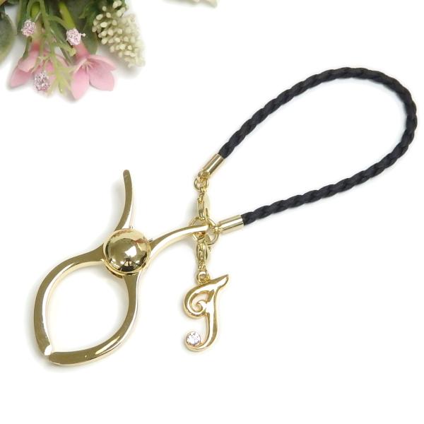 グローブホルダー 四つ編み エコレザー イニシャル 英字 ローマ字 合皮タイプ レザー調 手袋ホルダ...